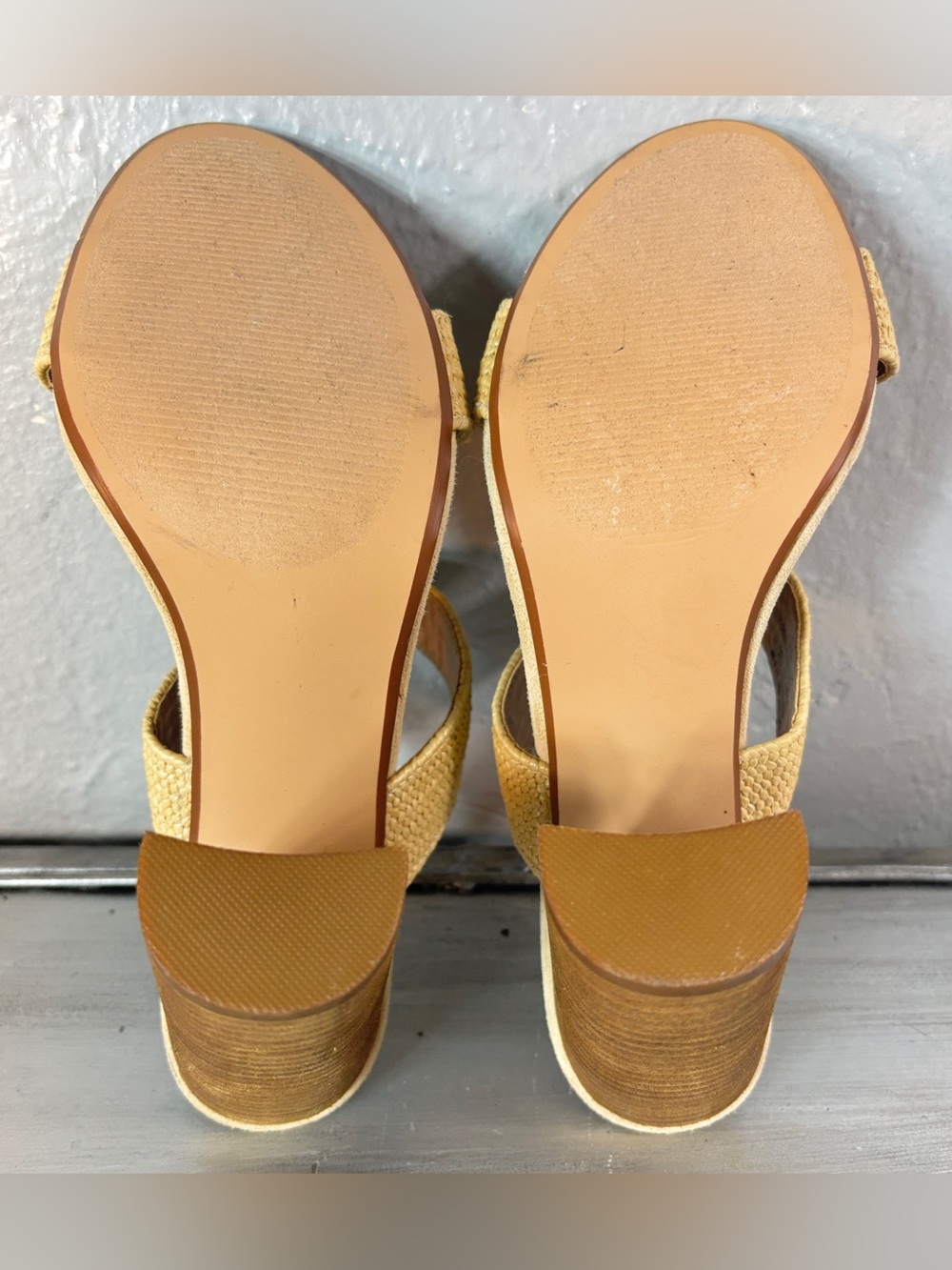 Steve Madden Callen Sandal in Natural Beige Raffia Size 8 1/2 - Picture 9 of 13